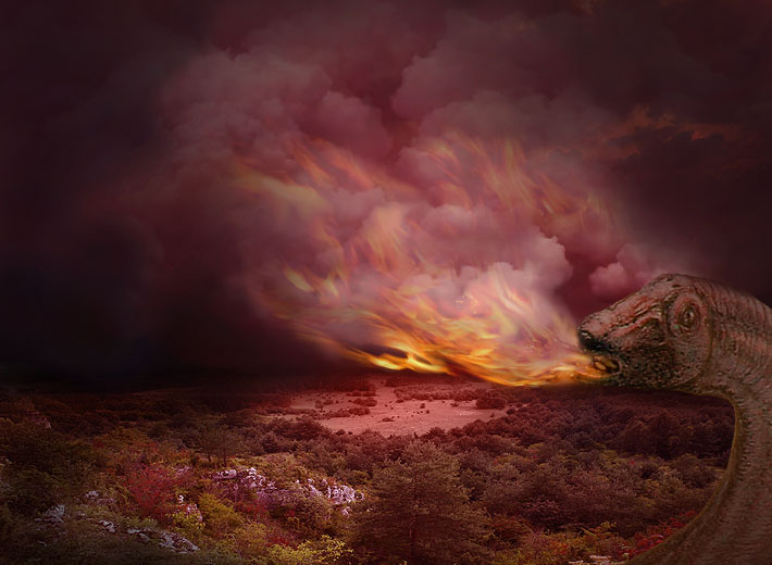 Fire resulting from the combustion of intestinal gases